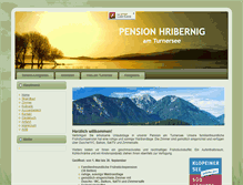 Tablet Screenshot of pension-hribernig.at